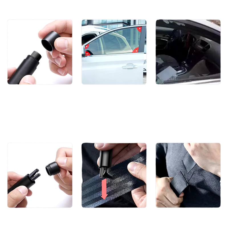 Car Window Glass Breaker Safety Hammer Seat Belt Cutter Auto Life-Saving Escape Emergency Accessoyies Tool Kit