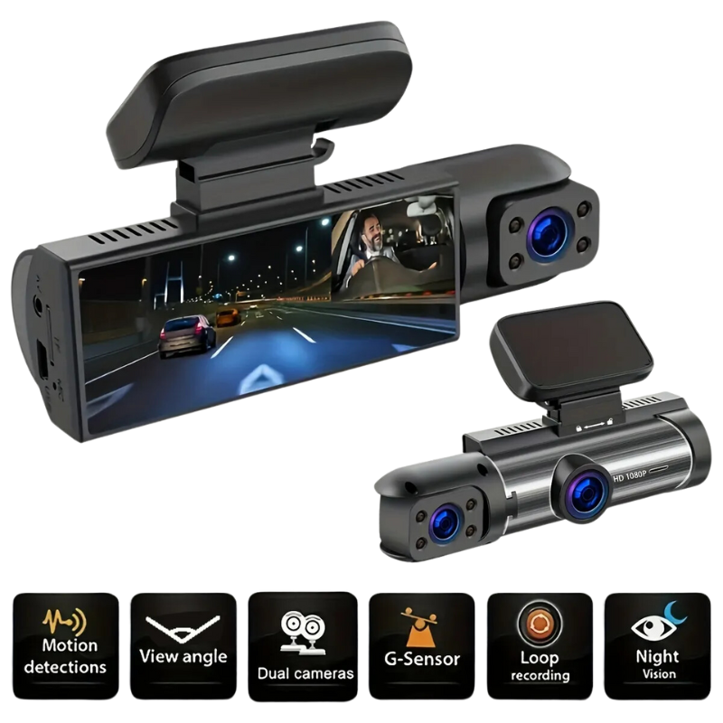 1080P Dual Kamera Dash Cam