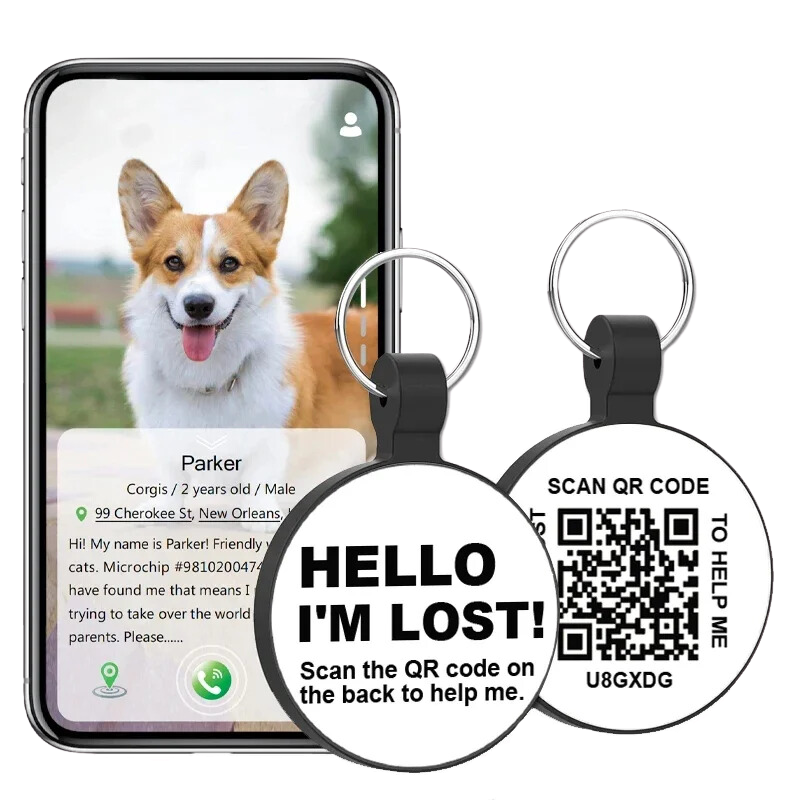 Intelligente QR-Code-Hundemarken